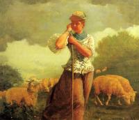 Homer, Winslow - The Shepherdess of Houghton Farm